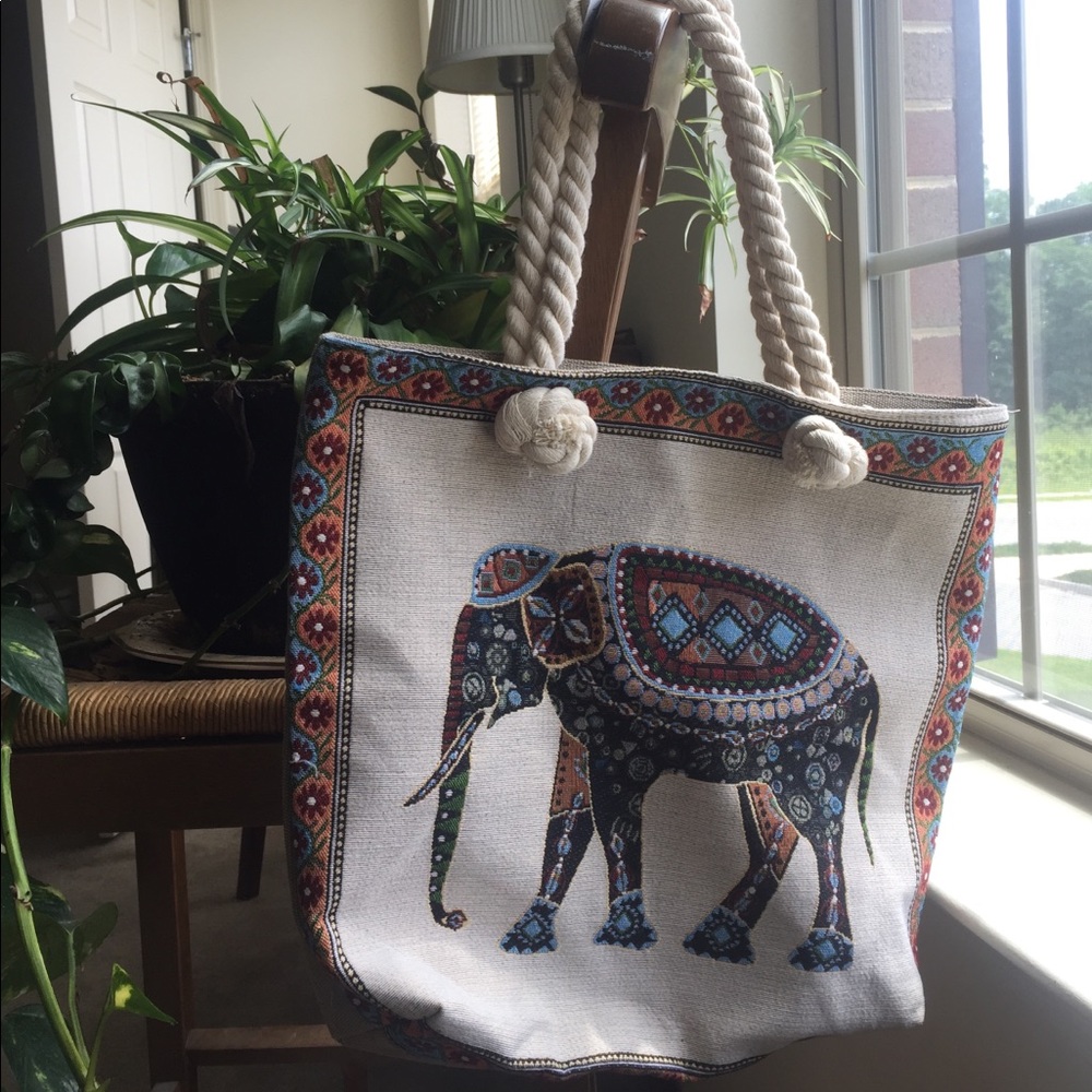 Cute NEW Elephant Design Tote Bag